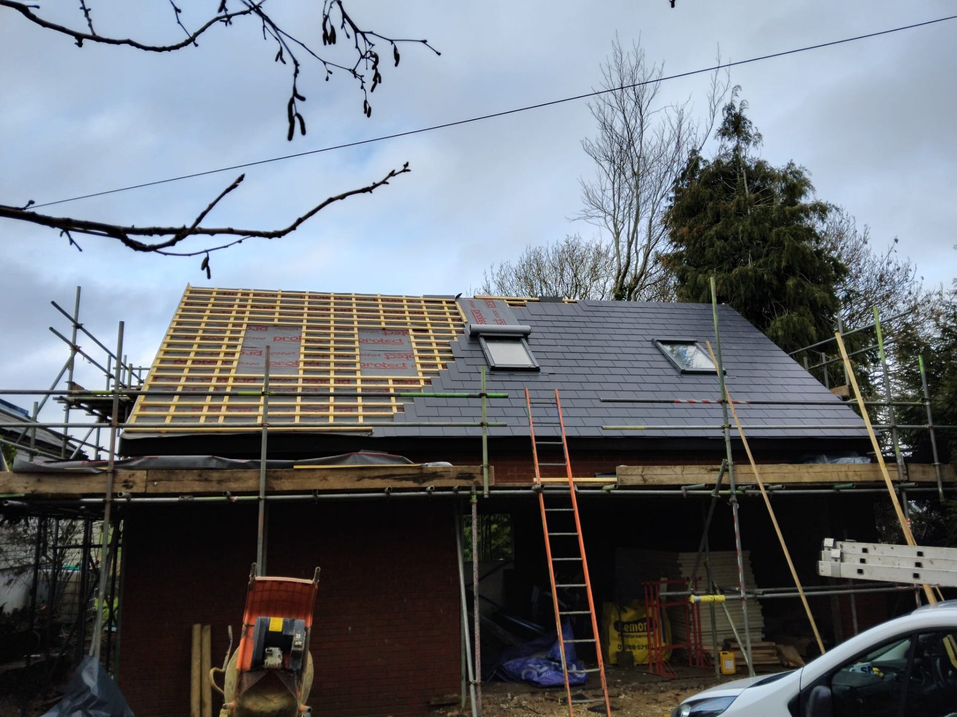 Slate strip & re-cover